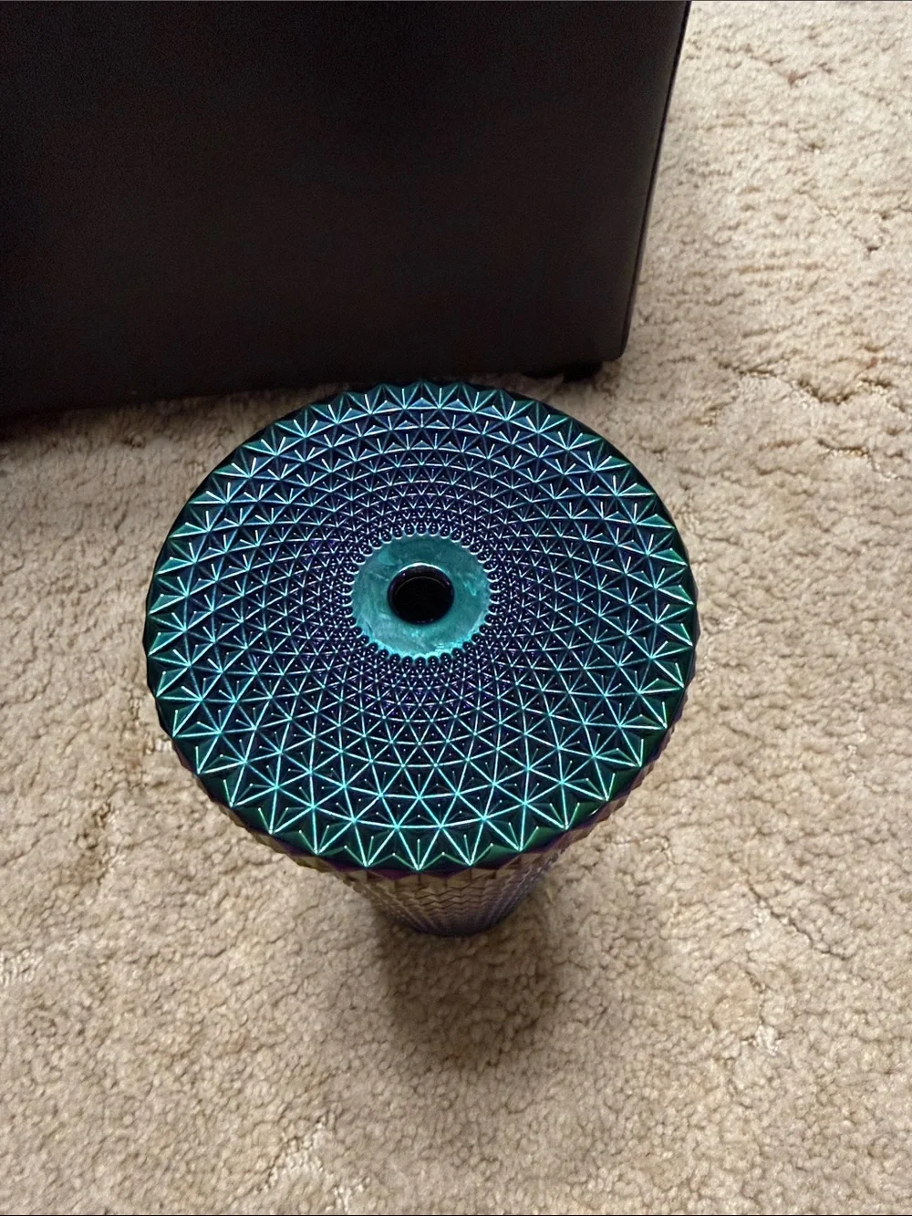 Iridescent Studded Tumbler - Blue/Purple